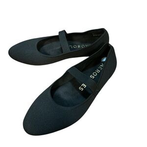 NEW! AEROSOLES Black Mary Jane Pointy Toed Flats Size 10